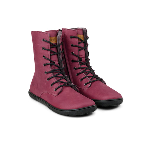 Koel Shoes Faro Vinterstøvle - Læder og Lammeskind - Bordeaux
