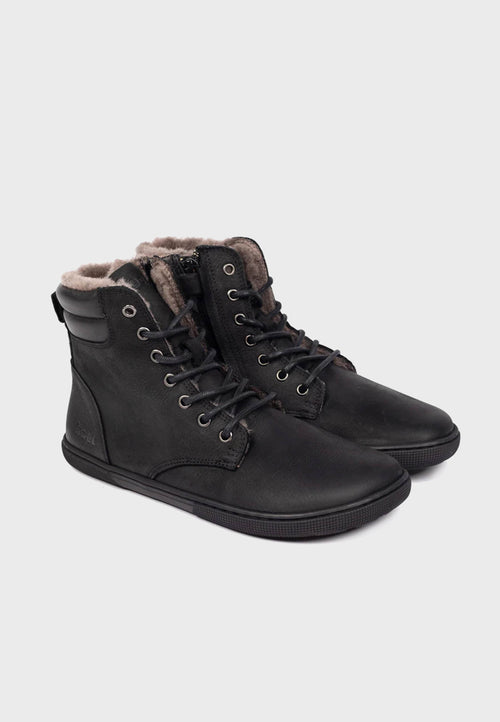 Koel Shoes Vinterstøvle - Florence Hydro - Læder og Lammeskind - Sort