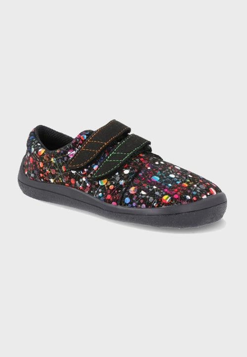 Beda low-cut sneaker Parrot - Læder - Sort multifarvet