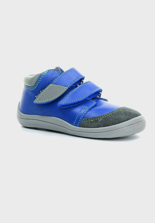 Beda TEX Matt - Nappa læder - Blå high top sneaker