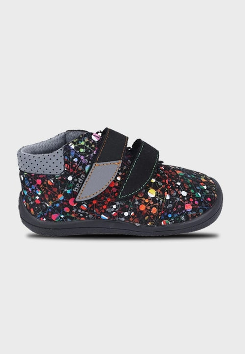 Beda TEX Parrot  - Sort multifarvet high top sneaker