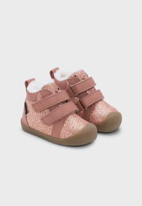 Bundgaard Vinterstøve Bloom TEX - Læder/Ruskind og Uld - Rosa Glitter