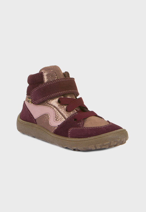 Froddo TEX high-cut sneaker - Læder ankelstøvle - Pink/gold shine
