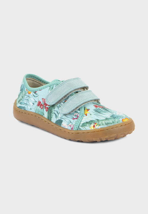 Froddo canvas sneaker - Mint/Blomster