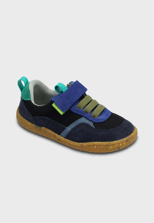 Groundies Kids LOU sneakers  - Læder & Mesh - Mørkeblå