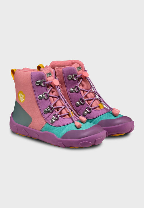 Affenzahn Mid Boot vinterstøvle Discovy Owl - Lyserød/Mint