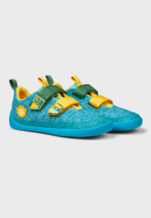 Affenzahn Sneaker - Knit Creative Bear - Blå og Gul