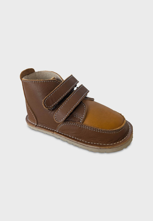 Zeazoo Fox - Brown - Læder - Barfodssko