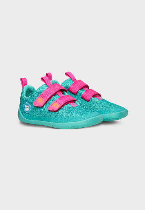 Affenzahn Sneaker - Knit Happy Owl - Pink og lyseblå