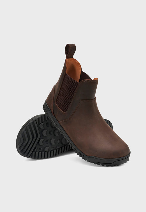 Xero Shoes Ridgeway - Chelsea støvle i læder - Mørkebrun
