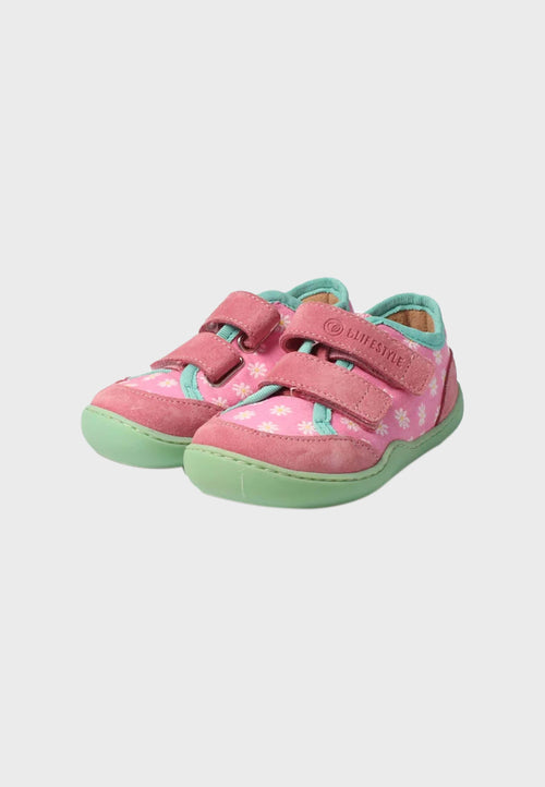 bLifestyle Nasenaffe low-cut sneaker - Lyserød/blomster