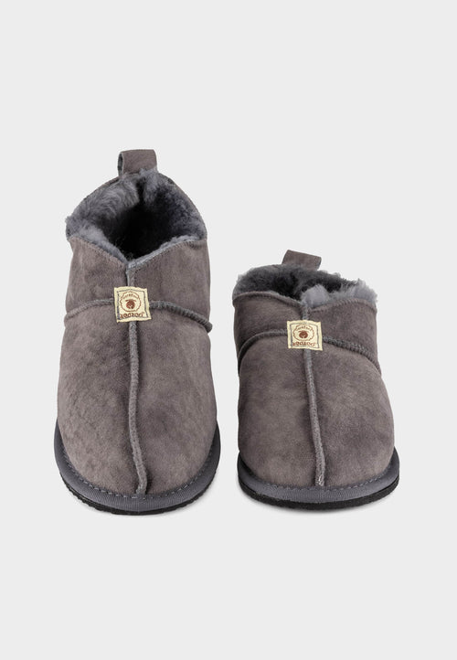 Zeazoo Shaun unisex hjemmesko - Lammeskind - Grå