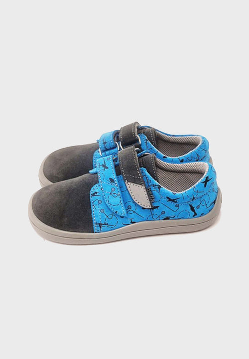 Beda low-cut sneaker - Airplanes - Læder - Barfodssko