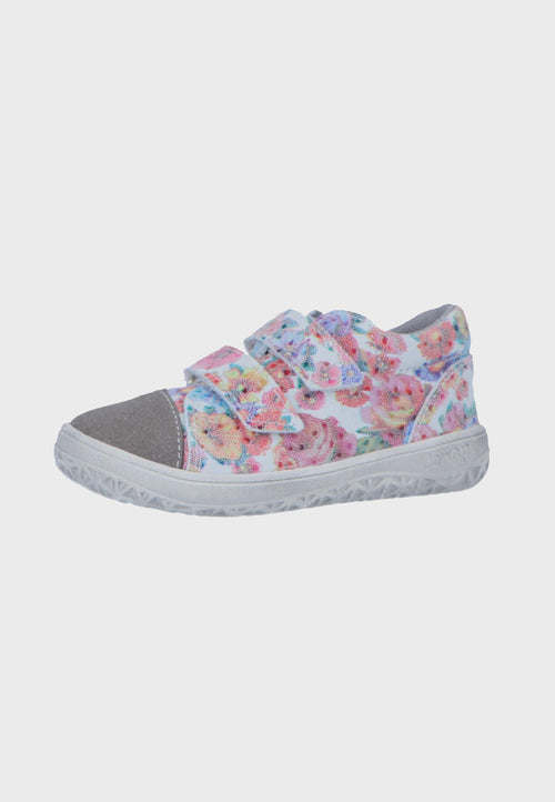 Jonap mid-cut sneaker - Blomster - Læder - Barfodssko