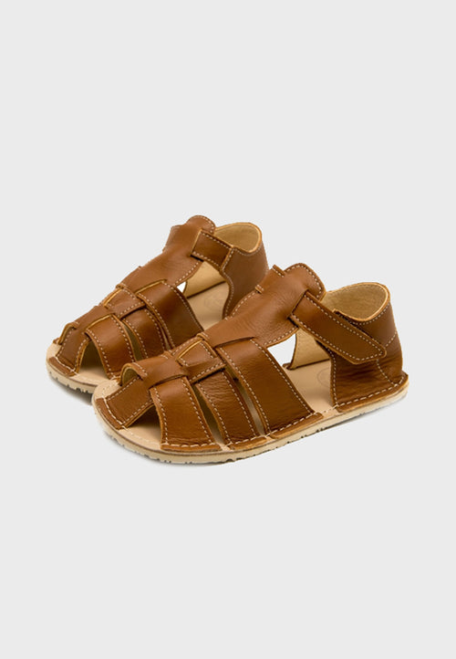 Zeazoo Marlin Brown Wide sandal - Brun